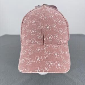 Iam Hat Cap Strap Back Womens Adjustable Pink Floral Baseball Casual Spring